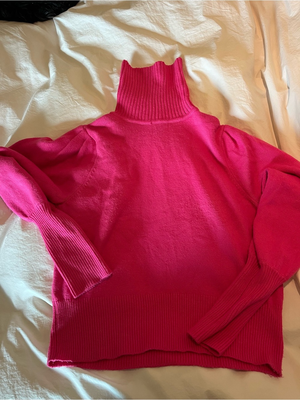 Women’s Fuchsia Turtleneck Sweater - Classic Knit